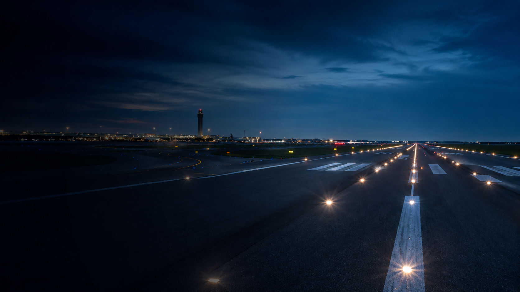 Airport runway approach lighting powered by LED driver and protection components